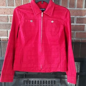 Jones New York Womens Zip Jacket Size Petite Small